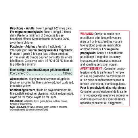 6 x Jamieson CoQ10, 120mg, 30+30 softgels Bundle