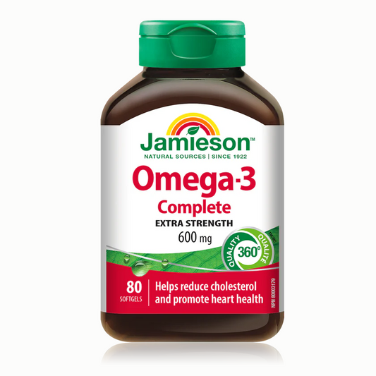 Jamieson Extra Strength Omega-3 600mg 80 softgels