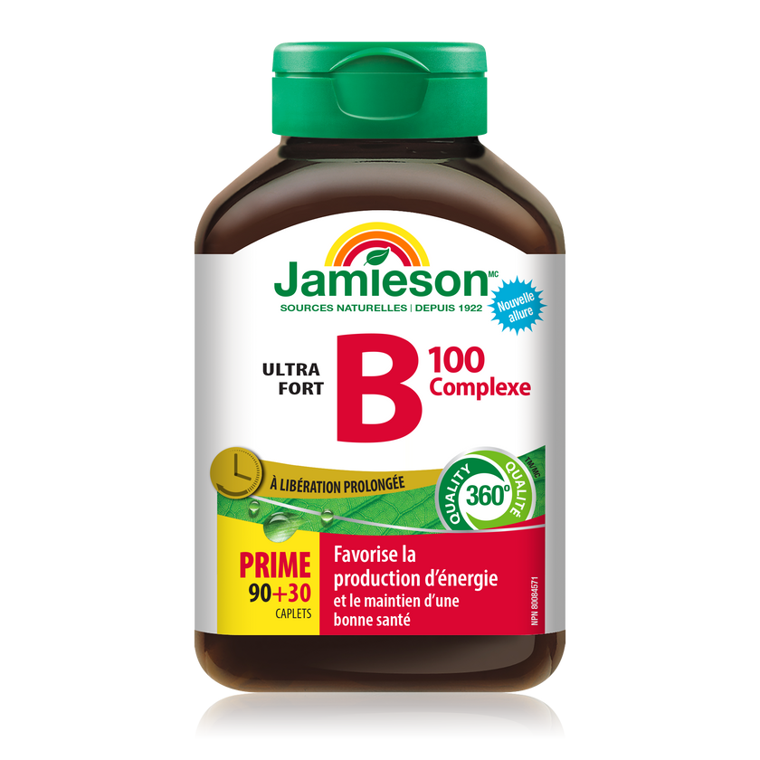 Jamieson B-Complex 100mg, Time Release, 90+30