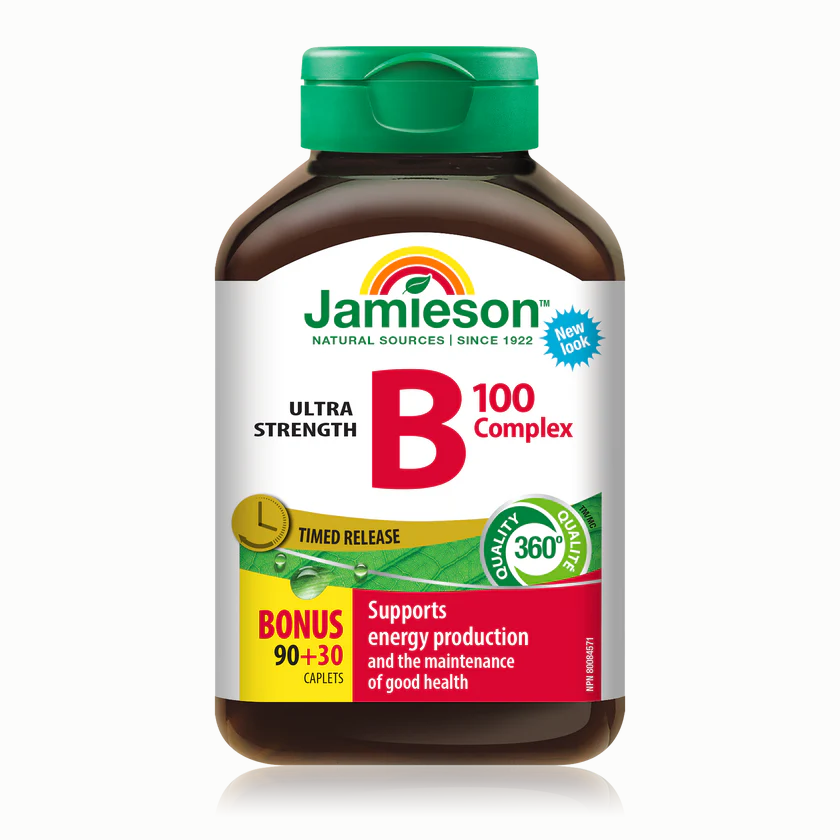 Jamieson B-Complex 100mg, Time Release, 90+30