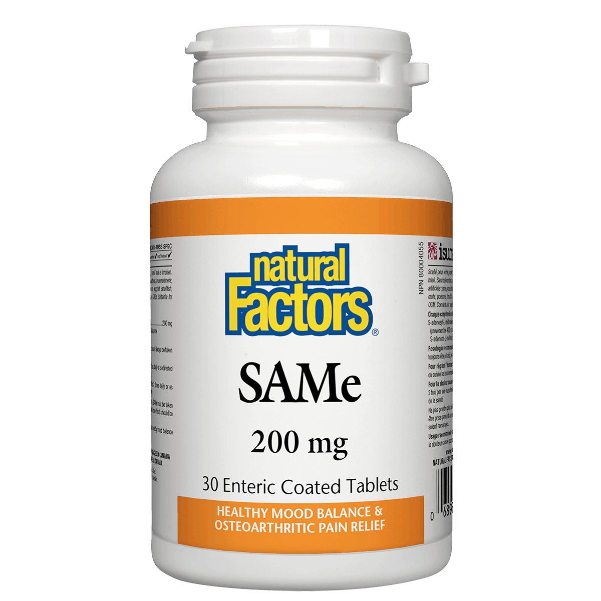 SAMe 200 mg 30 enteric coated tablets Natural Vitamin Direct Inc Shop Canadian since 1997