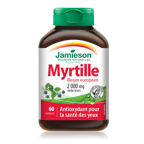 Jamieson Bilberry (European Blueberry), 60 capsules French label Canada