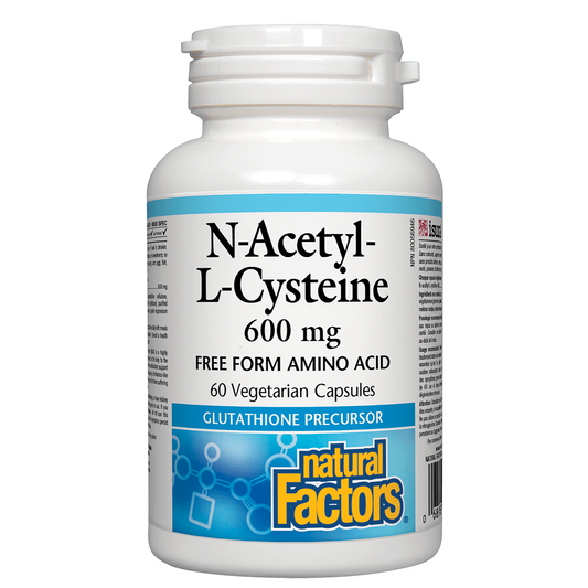 Natural Factors N-Acetyl-L-Cysteine 600 mg 60 veg capsules