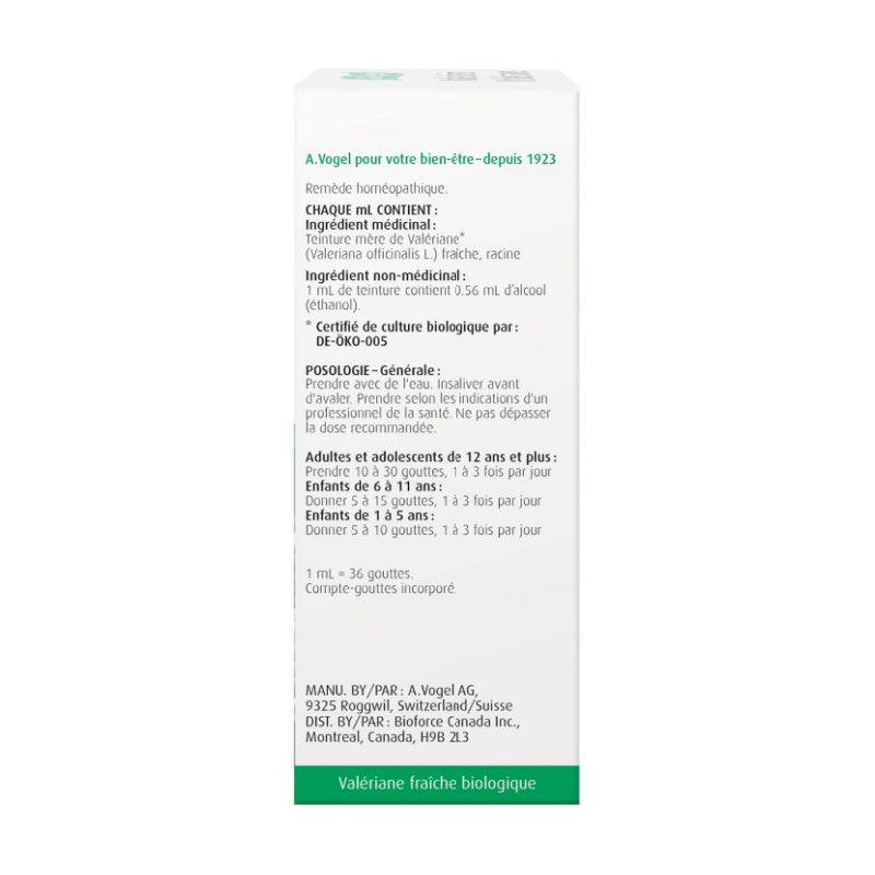 A.Vogel 新鲜有机缬草根提取物 50毫升 夜间放松 安心睡眠