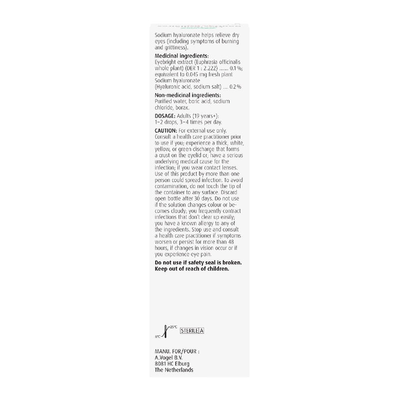 A.Vogel Eye Drops Extra - Fast Acting Long-lasting relief of dry, irritated, tired eyes 10mL