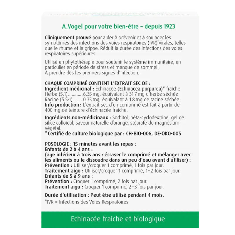 A. Vogel Echinaforce 兒童紫錐花片，180 片 免疫系統支持