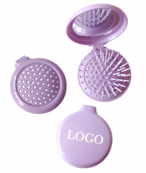 [加元100或以上] 彩色馬卡龍迷妳折叠發梳(內置鏡子）