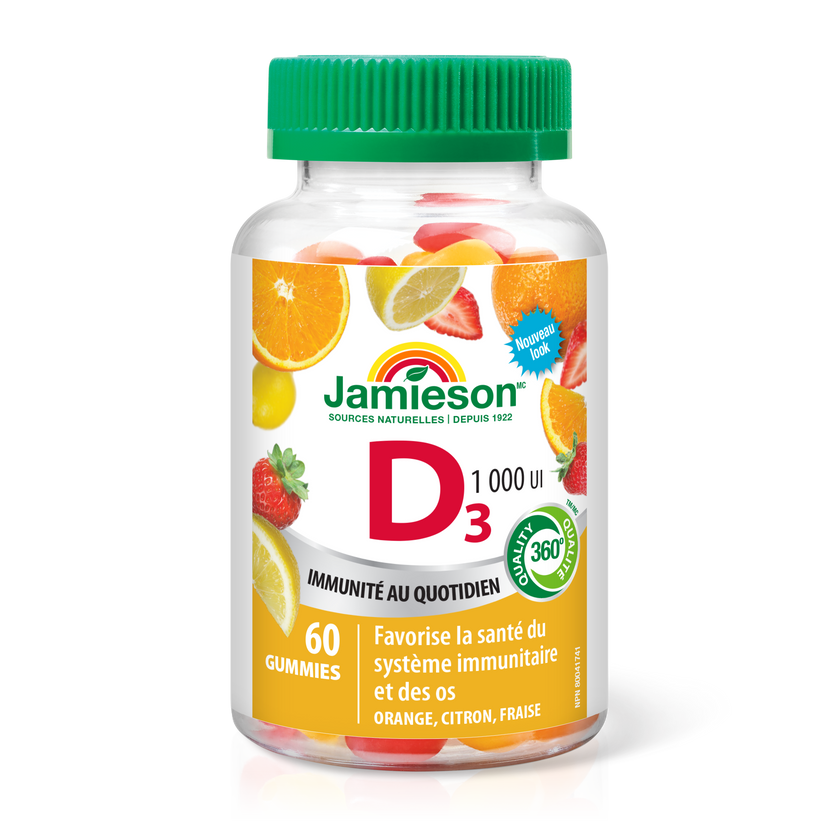 Jamieson 維生素D3 60粒天然軟糖