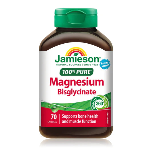 Jamieson 100%纯镁甘氨酸胶囊 70粒 支持肌肉功能