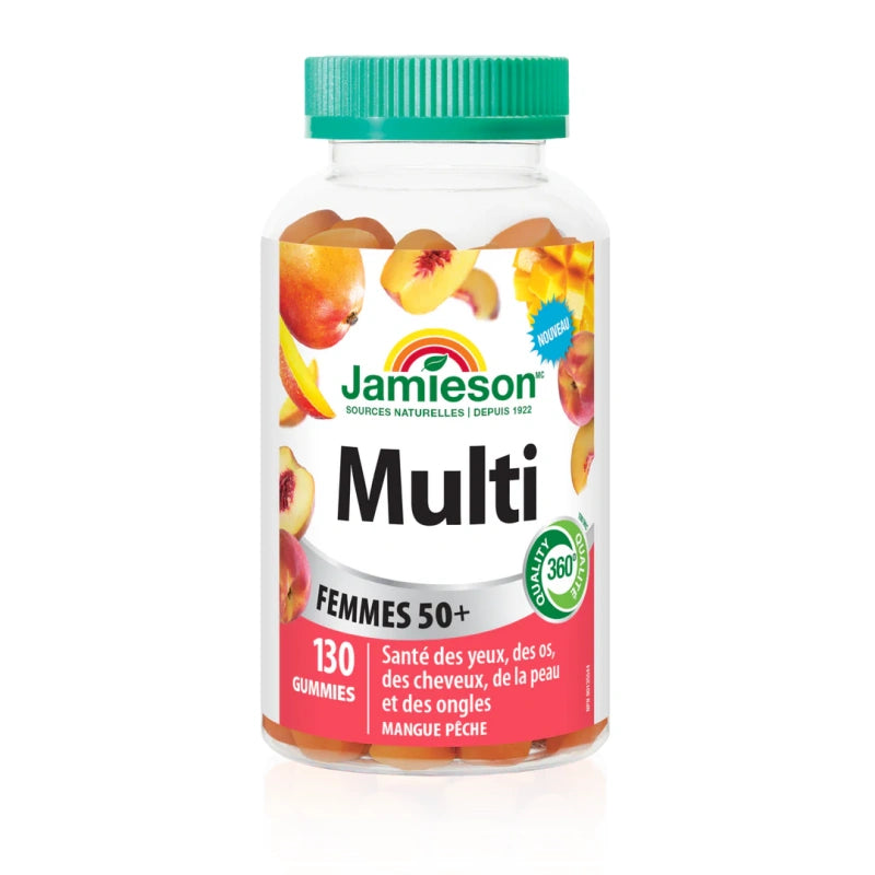 Jamieson Multivitamin Women 50+, 130 Gummies - Mango Peach Flavor