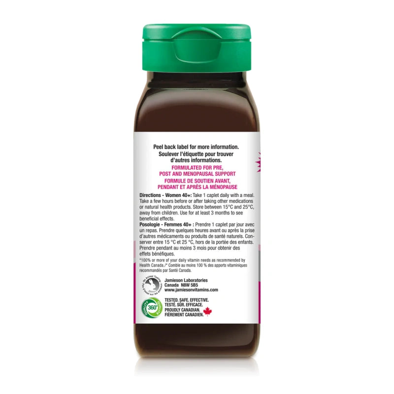 Jamieson 100% Complete Menopause Multivitamin with black cohosh and chaste tree berry