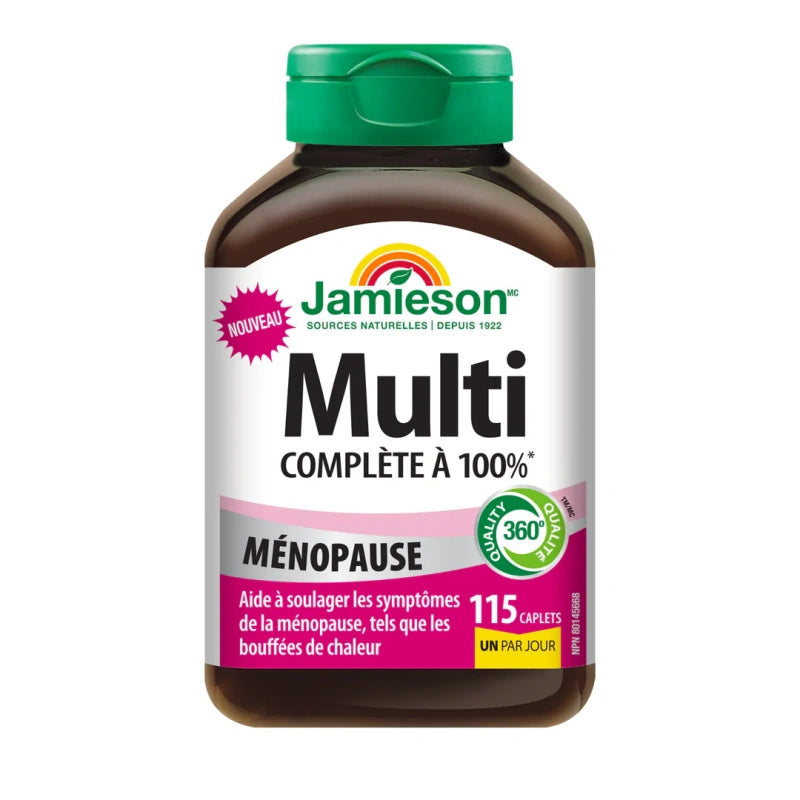 Jamieson 100% Complete Menopause Multivitamin with black cohosh and chaste tree berry