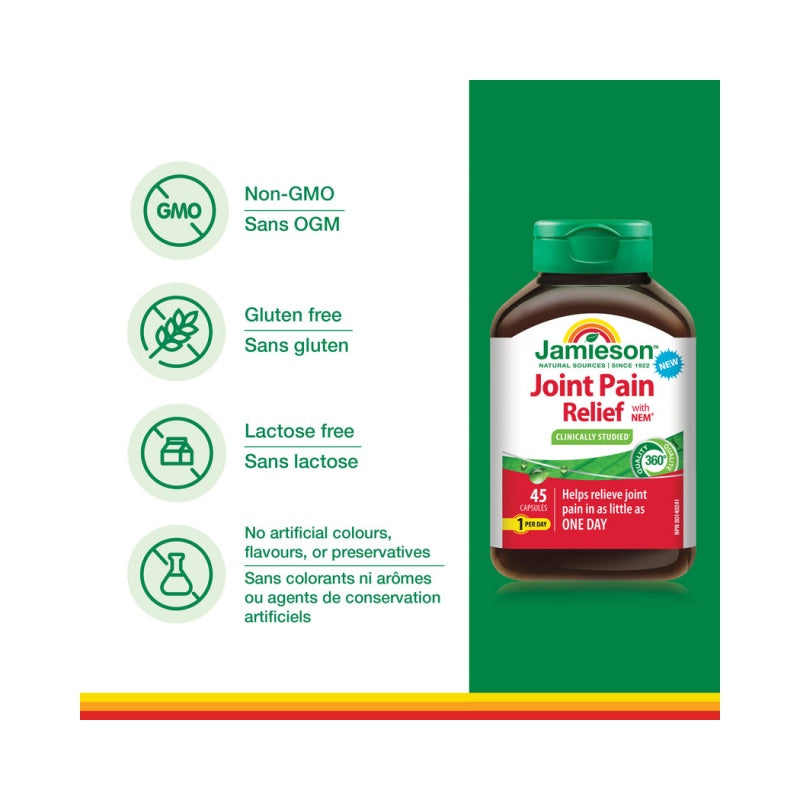 Jamieson Advanced Joint Pain Relief, 45 capsules