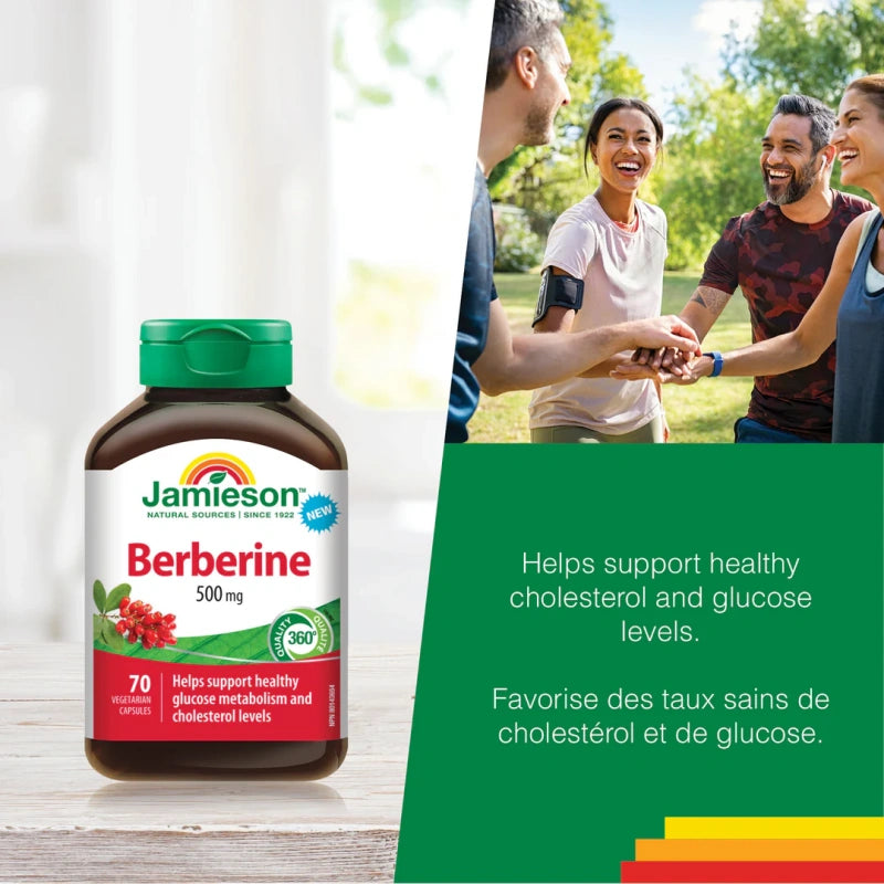 Jamieson Berberine 500 mg 70 vegetarian capsules