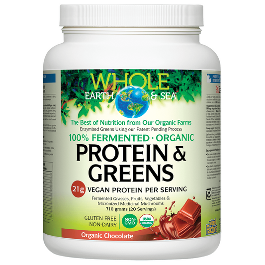 Natural Factors Fermented Protein & Greens 710 g Chocolate