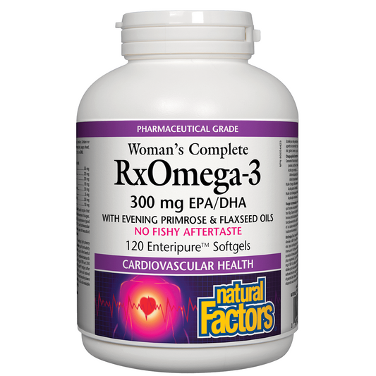 Natural Factors Women's Complete RxOmega-3 Factors, 120 softgels