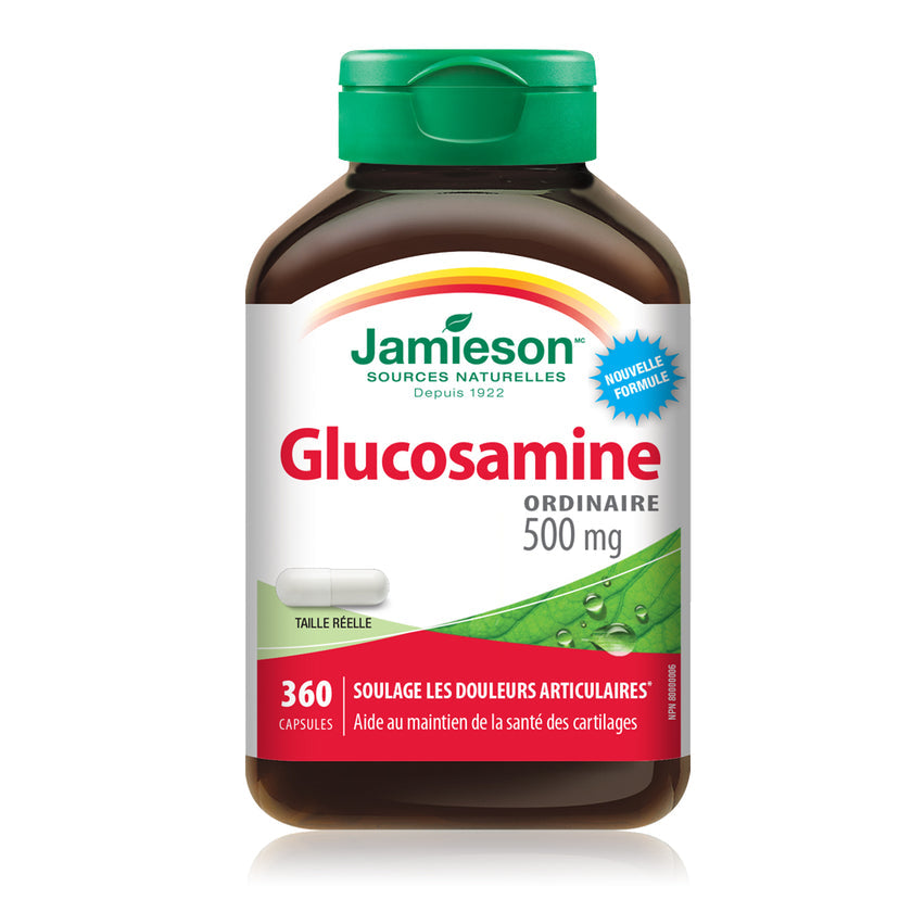 Jamieson 健美生維骨力葡萄糖胺氨糖, 關節疼痛, 500毫克,  360粒