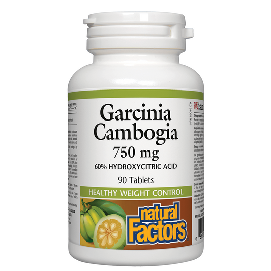 Natural Factors 減肥瘦身藤黃果 750毫克, 90素食片