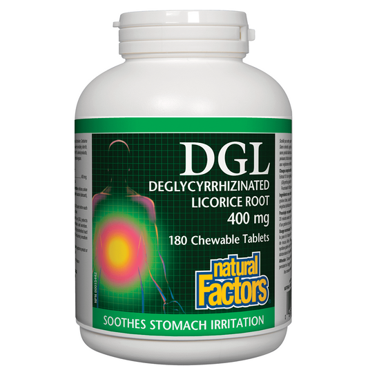 Natural Factors DGL 180 chewable natvd.com