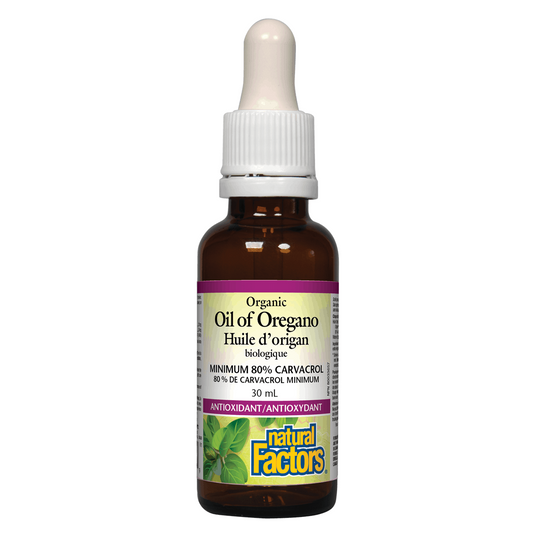 Natural Factors Organic Oil of Oregano, 30 mL