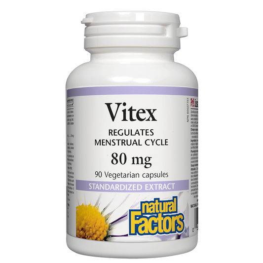 Natural Factors Vitex Standardized Extract, 80mg, 90 vcapsules