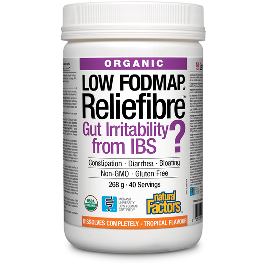 Natural Factors 健康腸胃有機纖維補充劑，熱帶水果口味 268克