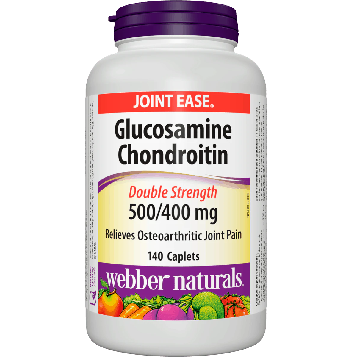 Webber Naturals Glucosamine Chondroitin supplement bottle on a white background best service from natvd.com