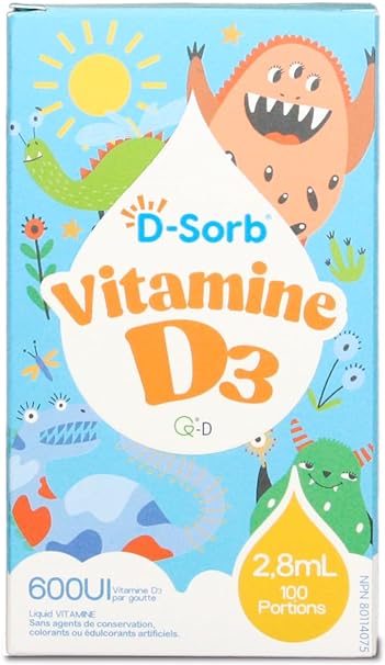 D-Sorb 嬰兒每日維生素D滴劑 ，600 IU，2.8ml （100 份用量）