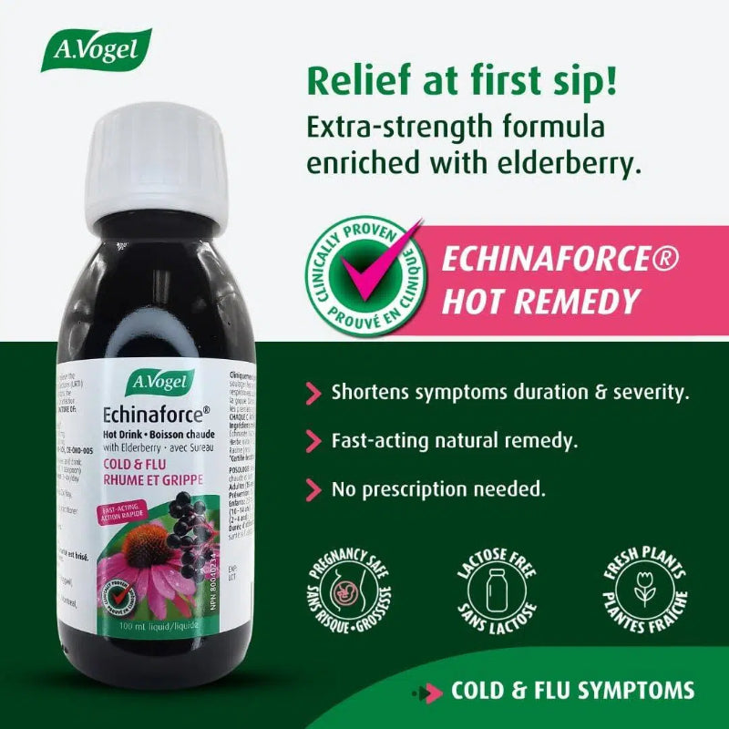 A.Vogel Echinaforce Extra Hot Drink with Elderberry 100mL