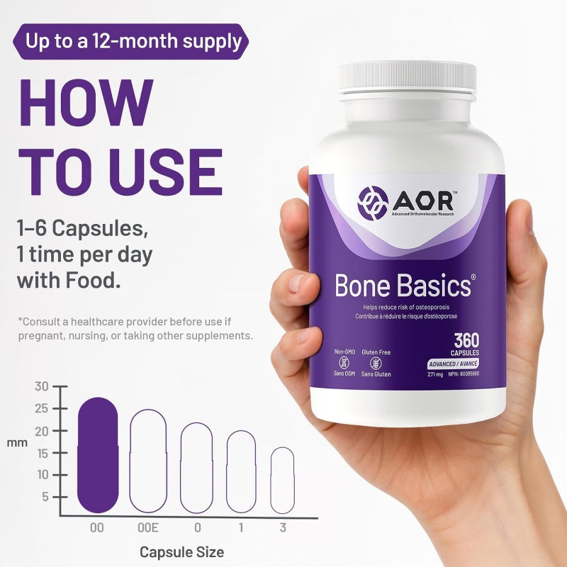 AOR Bone Basics 360 Capsules