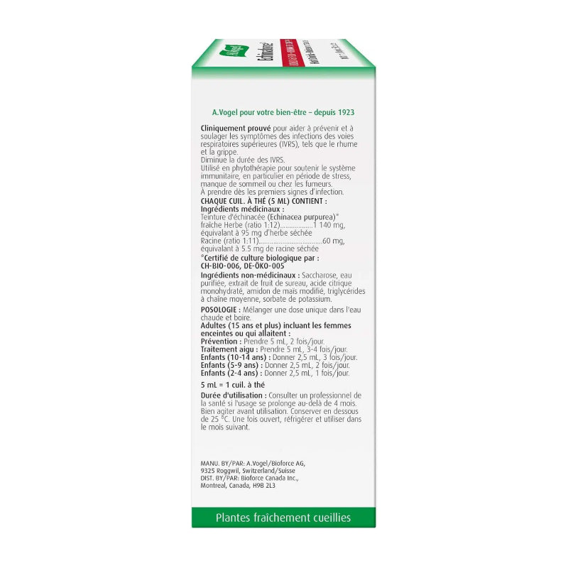 A.Vogel Echinaforce Extra Hot Drink with Elderberry 100mL