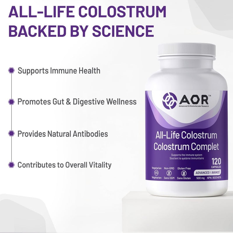 AOR All-Life Colostrum 120 vegi capsules