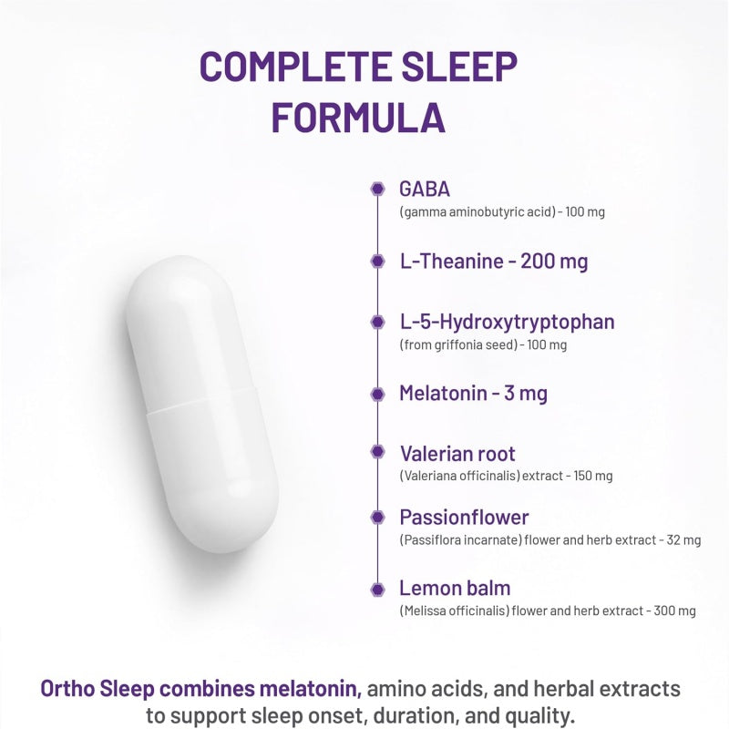 AOR Ortho Sleep 443毫克，60粒 天然助眠