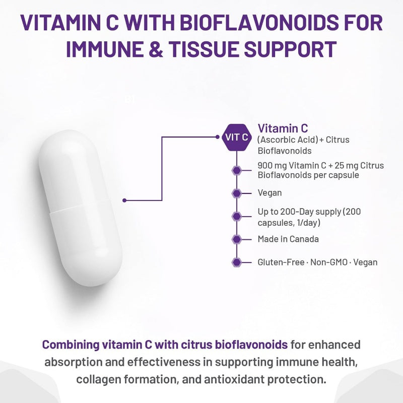 AOR 維他命 C + 生物類黃酮 200 粒膠囊 提高免疫力
