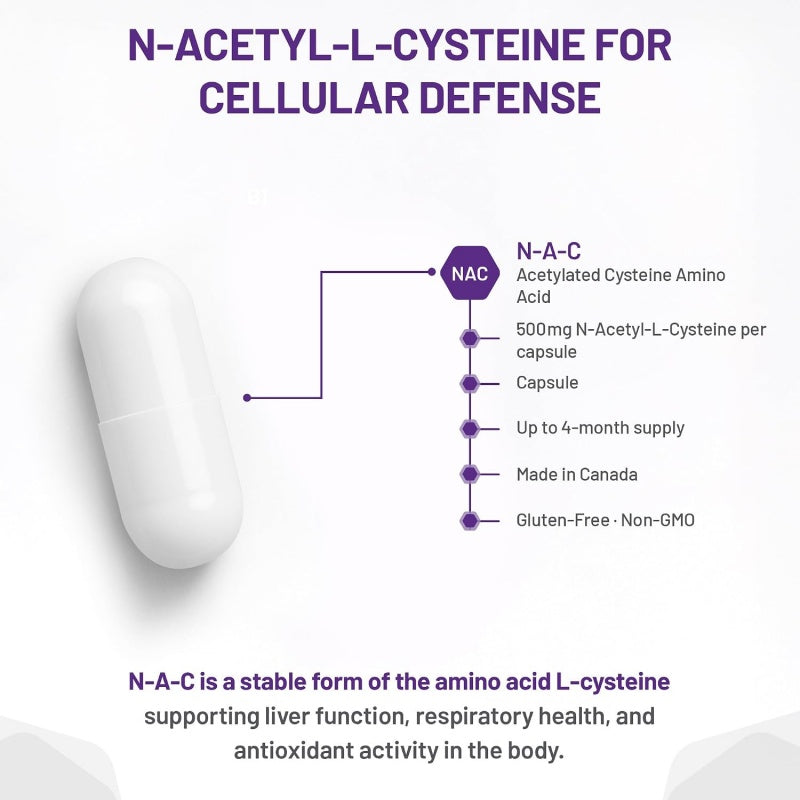 AOR N-A-C N-Acetyl Cysteine 500mg，120caps