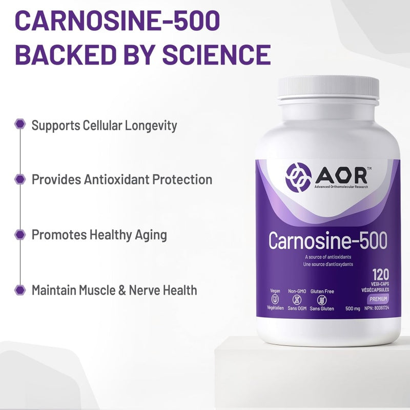 AOR Carnosine-500 120 vegicaps