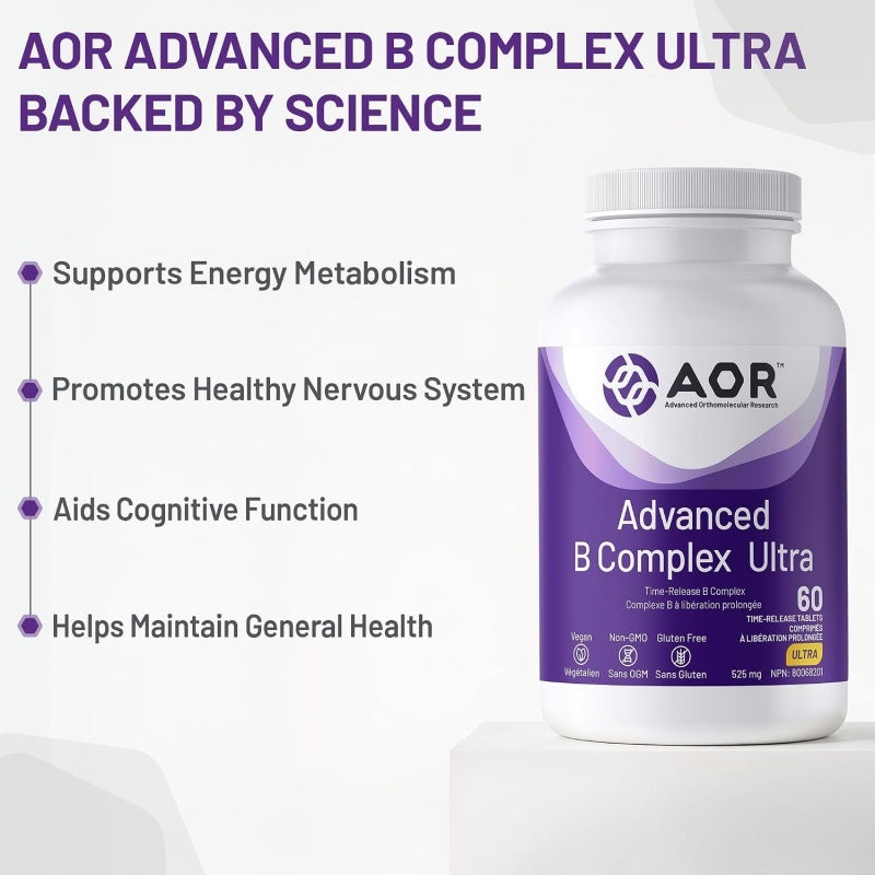 AOR Advanced B Complex Ultra 60 Vegan Tablets