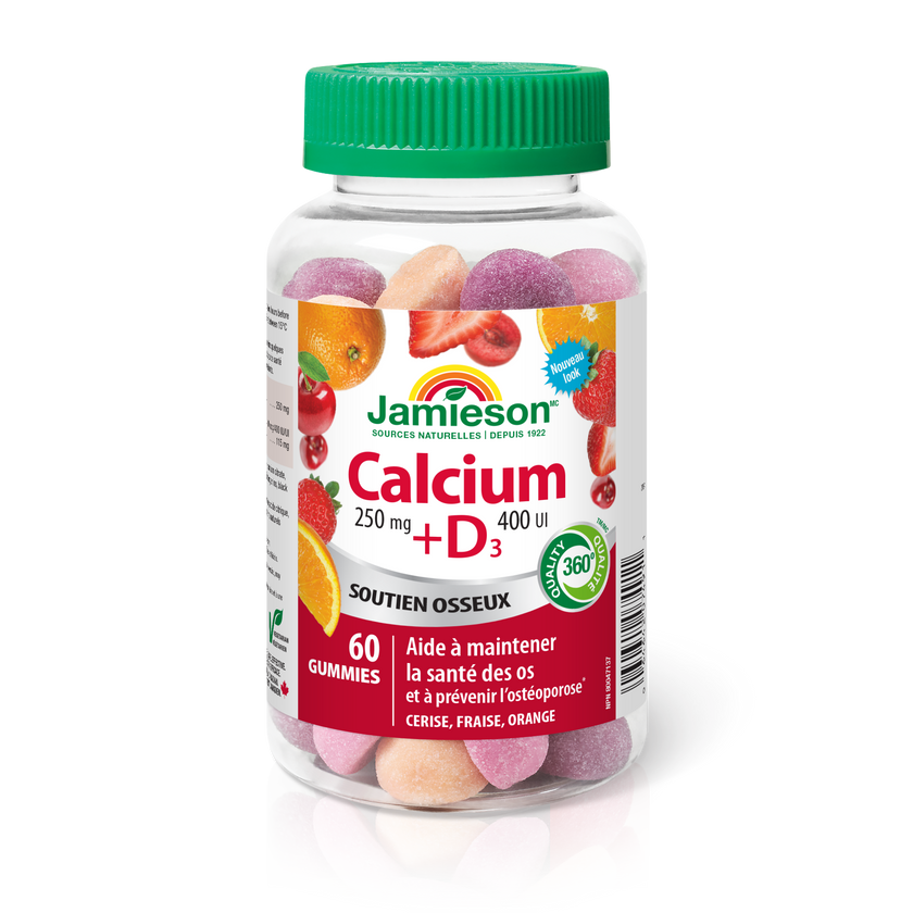 Jamieson Calcium + Vitamin D3, 60 Gummies