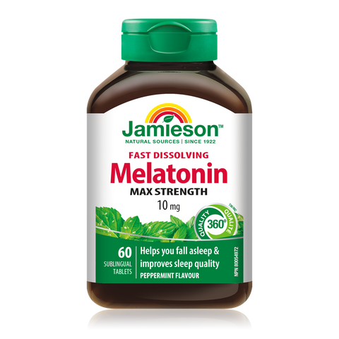 Jamieson Melatonin 10 mg | Fast Dissolving 60's Canadian Vitamin Shop
