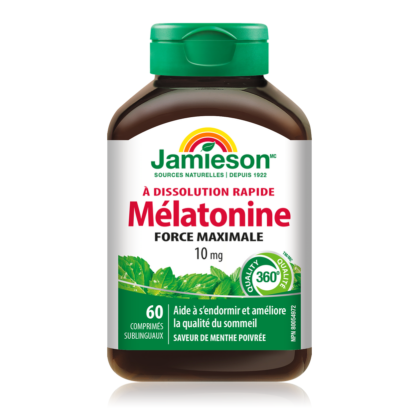 Jamieson Melatonin Fast Dissolving 10 mg 60 sublingual tablets
