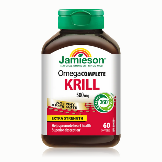 Jamieson Omega Complete™ Extra Strength Super Krill 500 mg, 60 softgels