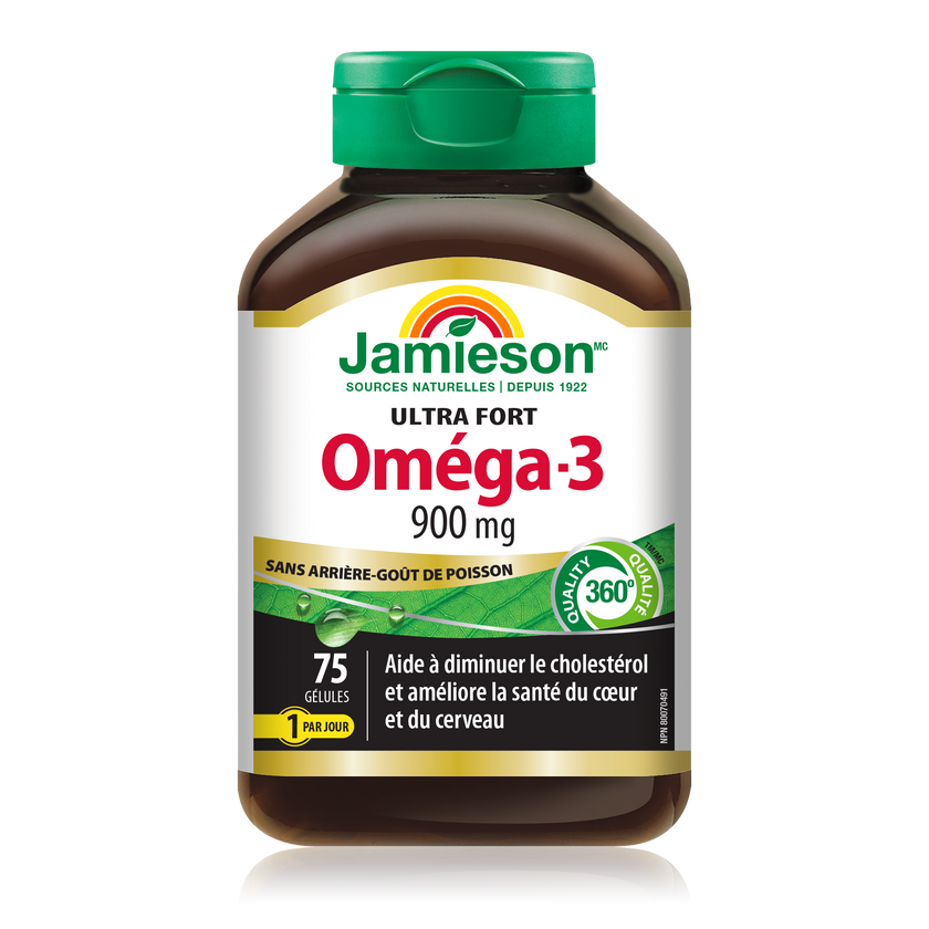 Jamieson 強效Omega-3，900毫克，75 粒軟膠囊