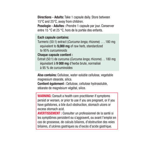 2 x Jamieson Curcumin Turmeric 9,000 mg 30 veg. capsules Bundle