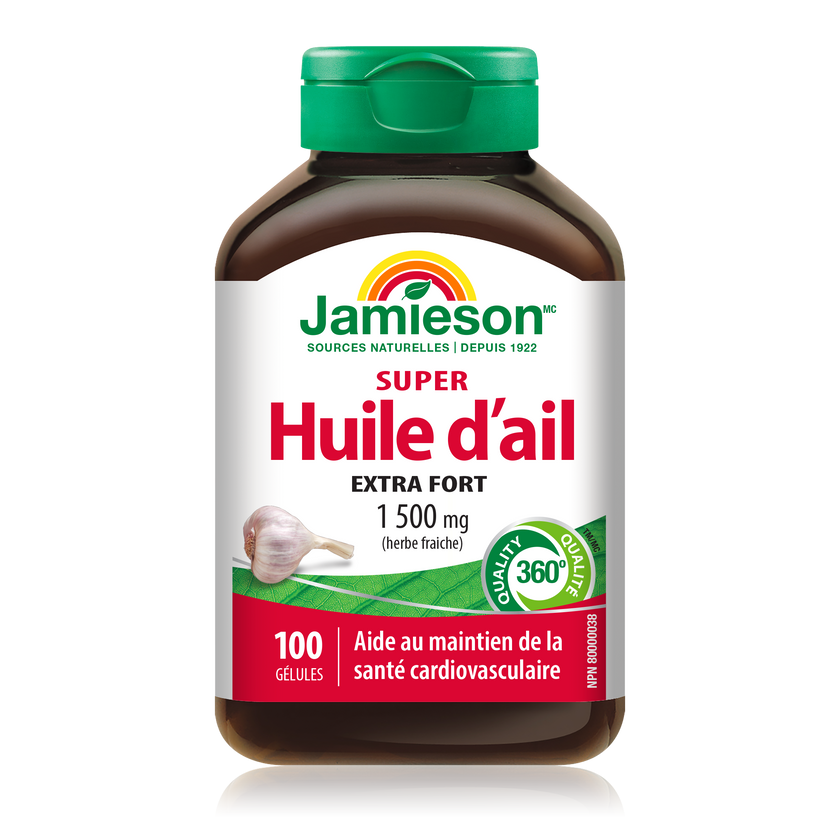 Jamieson 超級大蒜油 1,500mg，100粒軟膠囊