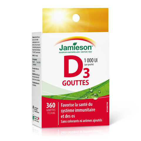 Jamieson Vitamin D3 Drops 11.4 ml  健美生