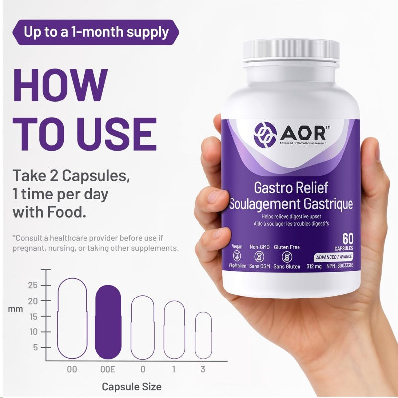 AOR Gastro Relief 60 Vegicaps
