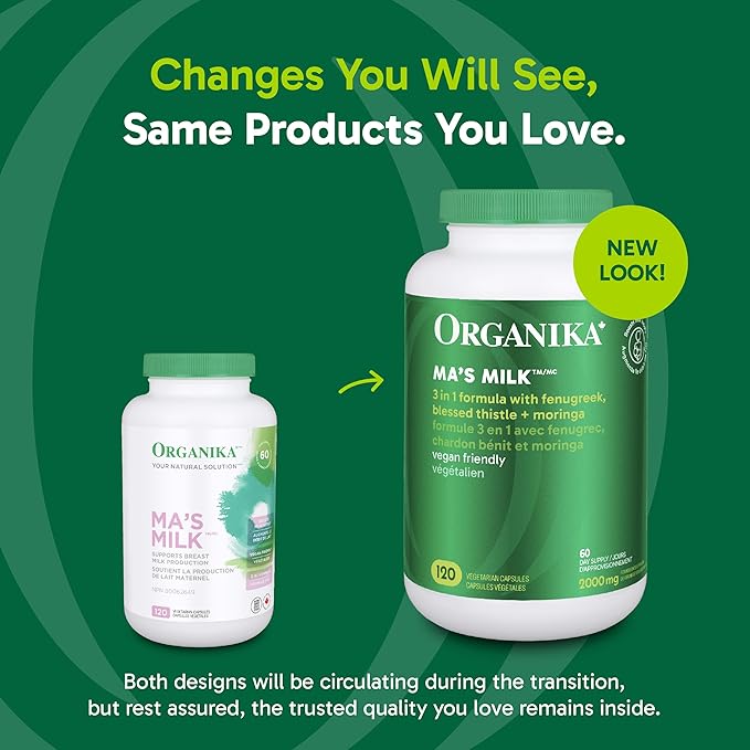 Organika Ma's Milk 120 vegetarian capsules