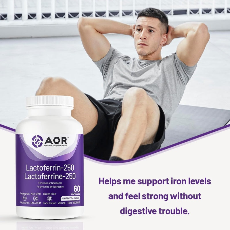 AOR Lactoferrin 250 60 vegi capsules