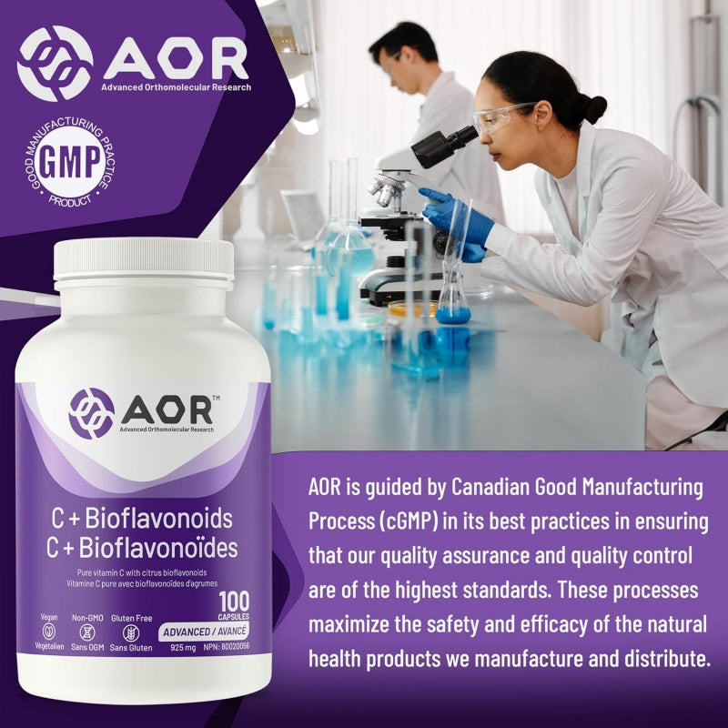 AOR Vitamin C + Bioflavonoids 100 Capsules