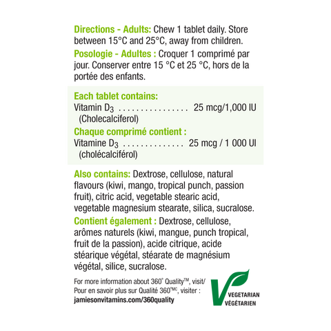 Vitamin Vitamin D3 | 100 Chewables